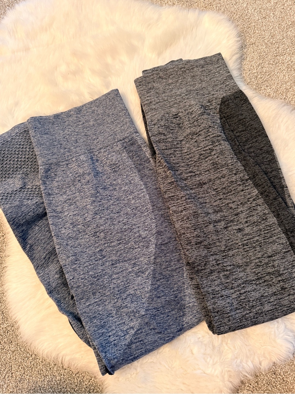 VS Pink Set of 2 Marled Seamless Leggings